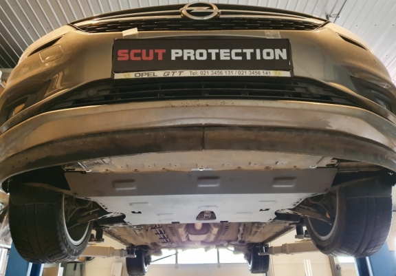 Steel skid plate for Opel Astra K