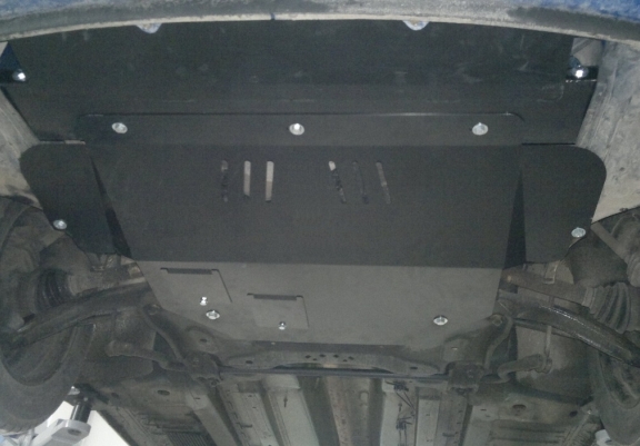 Steel skid plate for Peugeot 307