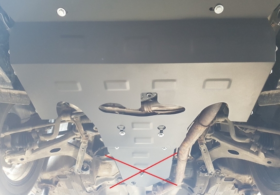 Steel skid plate for Subaru Forester 4