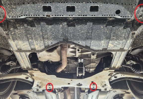 Aluminum skid plate for Suzuki S-Cross