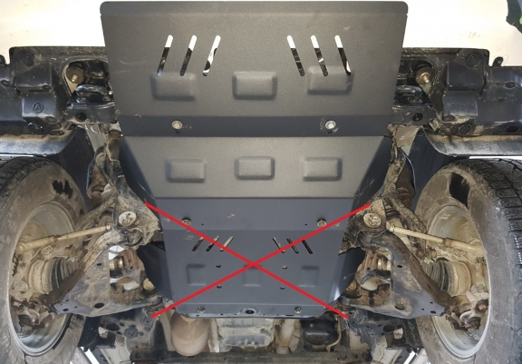Steel radiator skid plate for Toyota Hilux Revo