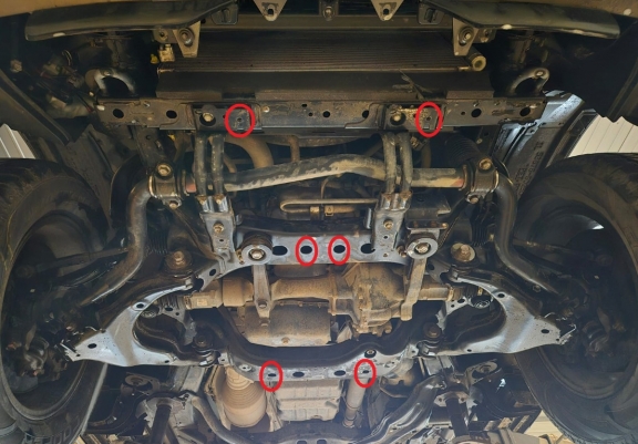 Steel skid plate for Lexus GX460