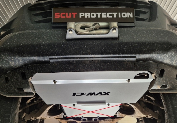 Steel radiator skid plate for Isuzu D-Max