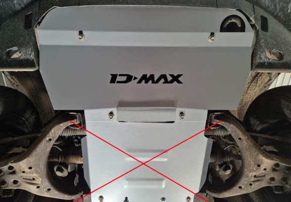 Steel radiator skid plate for Isuzu D-Max