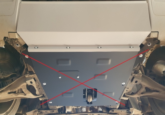 Steel front bumper plate for Dacia Duster