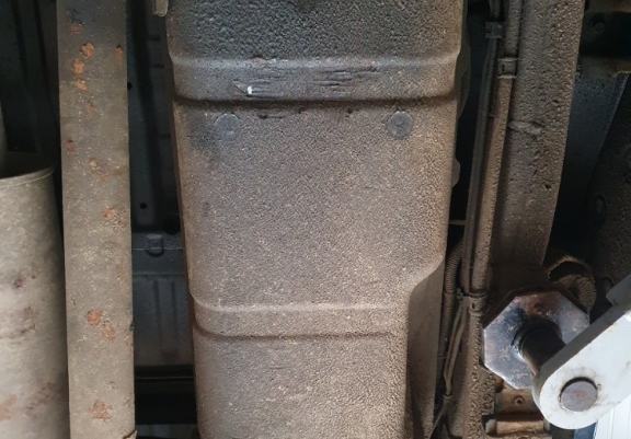 Steel fuel tank skid plate for Fiat Fullback