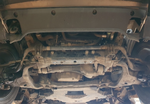 Steel radiator skid plate for Renault Alaskan