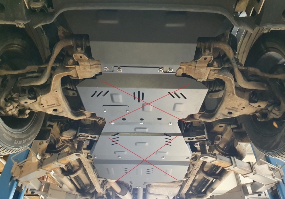 Steel radiator skid plate for Renault Alaskan