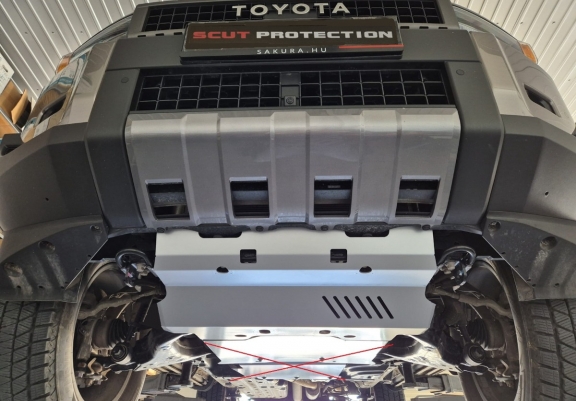 Aluminum radiator skid plate for Toyota Land Cruiser 250