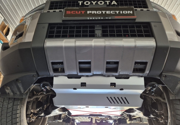 Aluminum radiator skid plate for Toyota Land Cruiser 250