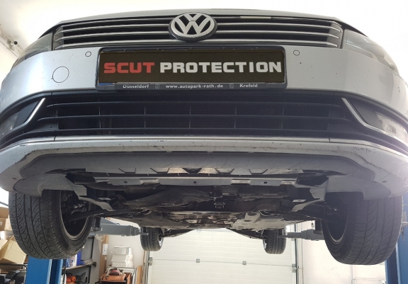 Steel skid plate for VW Passat CC