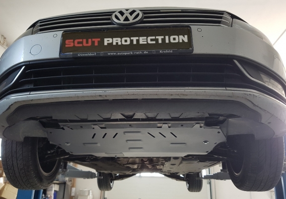Steel skid plate for VW Passat CC