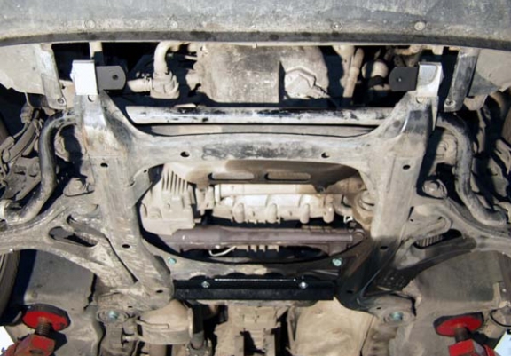 Steel skid plate for Porsche Cayenne