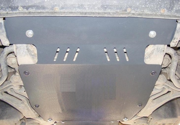 Steel skid plate for Porsche Cayenne