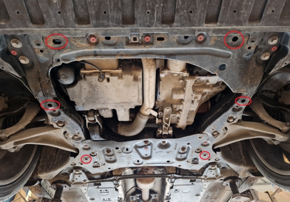 Steel skid plate for Volvo  V60