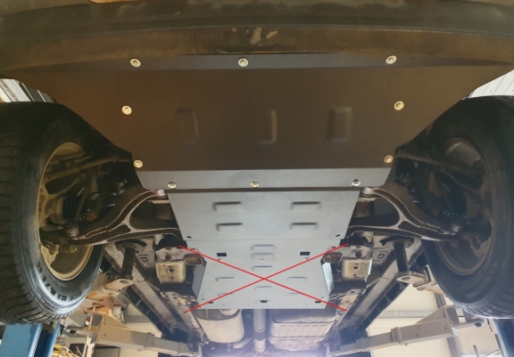 Steel skid plate for Jeep Grand Cherokee