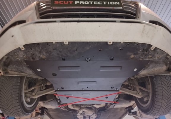 Steel skid plate for Audi A5
