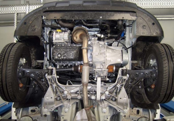 Steel skid plate for Peugeot Bipper