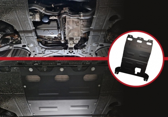 Steel skid plate for Peugeot Boxer