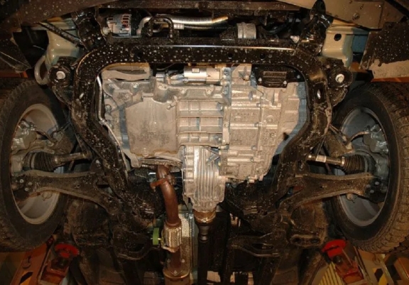 Steel skid plate for Chevrolet Captiva