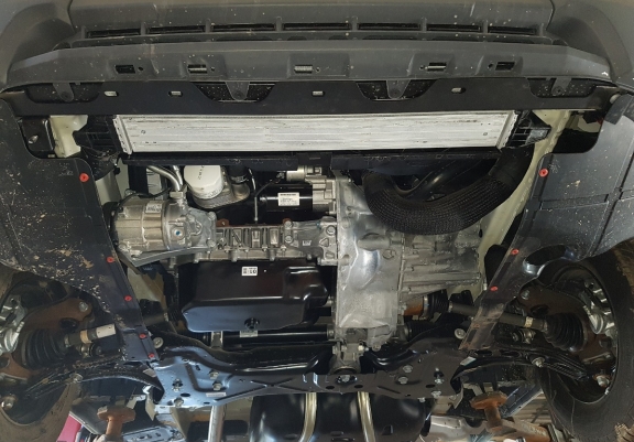 Steel skid plate for Fiat Ducato