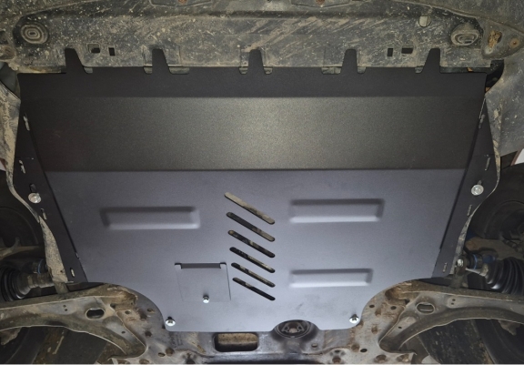 Steel skid plate for Skoda Superb