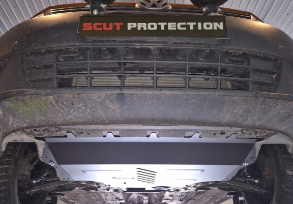 Steel skid plate for Skoda Superb