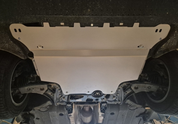 Aluminum skid plate for VW Arteon