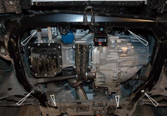 Steel skid plate for Hyundai I30