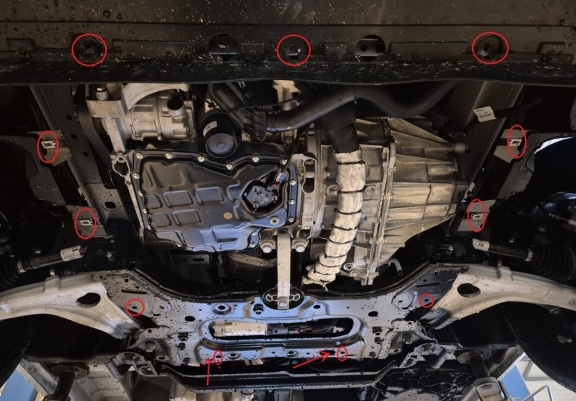 Steel skid plate for Renault Master