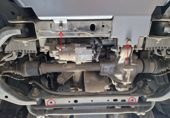 Aluminum gearbox skid plate for Ford Ranger Raptor