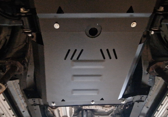 Steel gearbox skid plate for Evo Cross 4