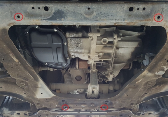 Steel skid plate for Nissan Pulsar