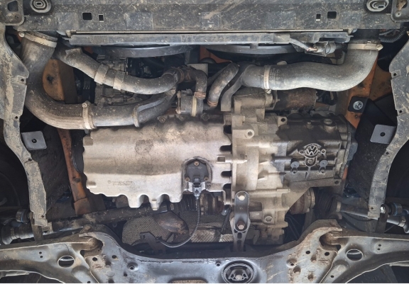 Aluminum skid plate for VW Caddy - Webasto