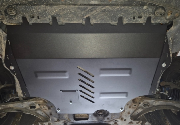 Aluminum skid plate for VW Caddy - Webasto