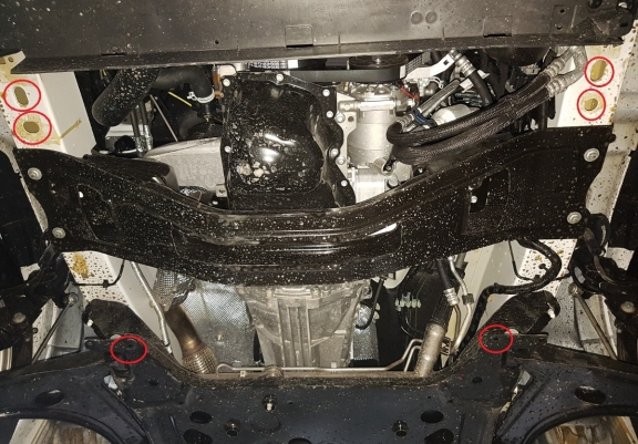 Steel skid plate for Ford Transit- FWD