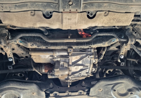 Rear electric aluminum motor skid plate - Tesla Model Y