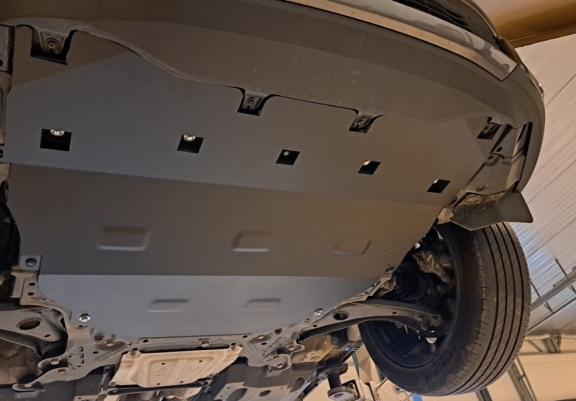 Aluminum skid plate for Toyota Yaris
