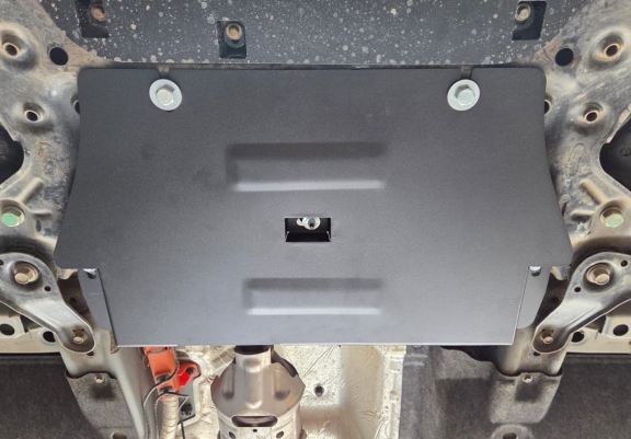 Steel catalytic converter guard for Kia Sportage