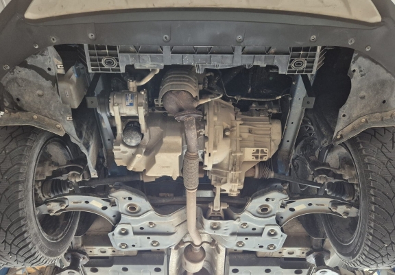 Steel skid plate for MG ZS